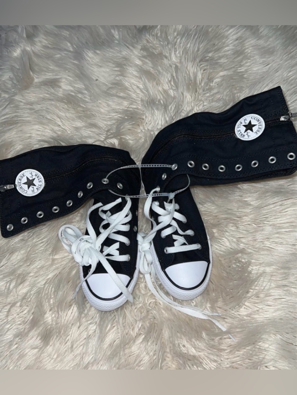 Kids Black High-top Sneakers